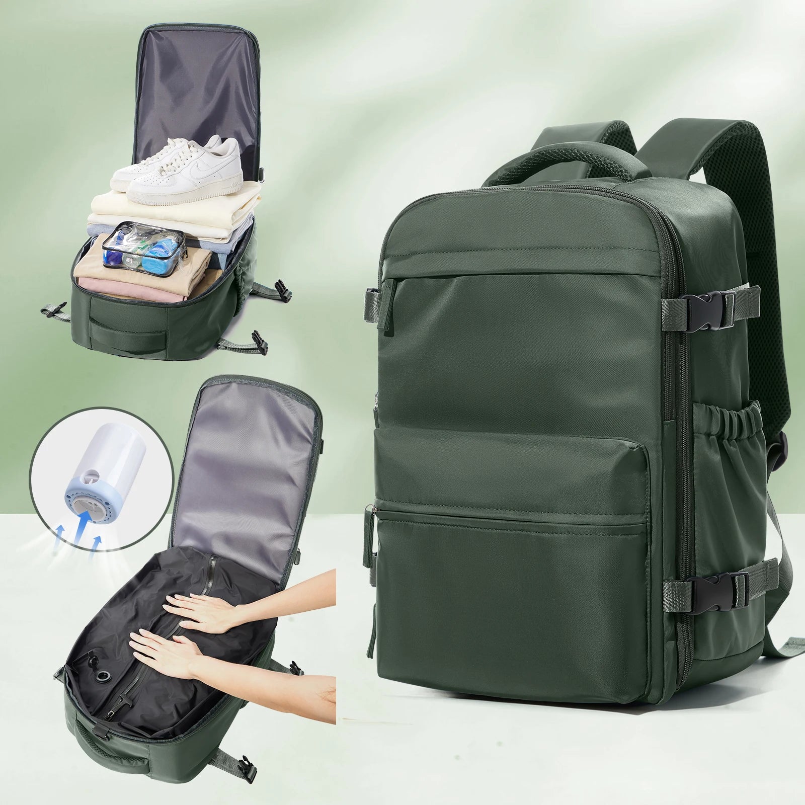 VectorRoute™ - Vacuum Travel Backpack