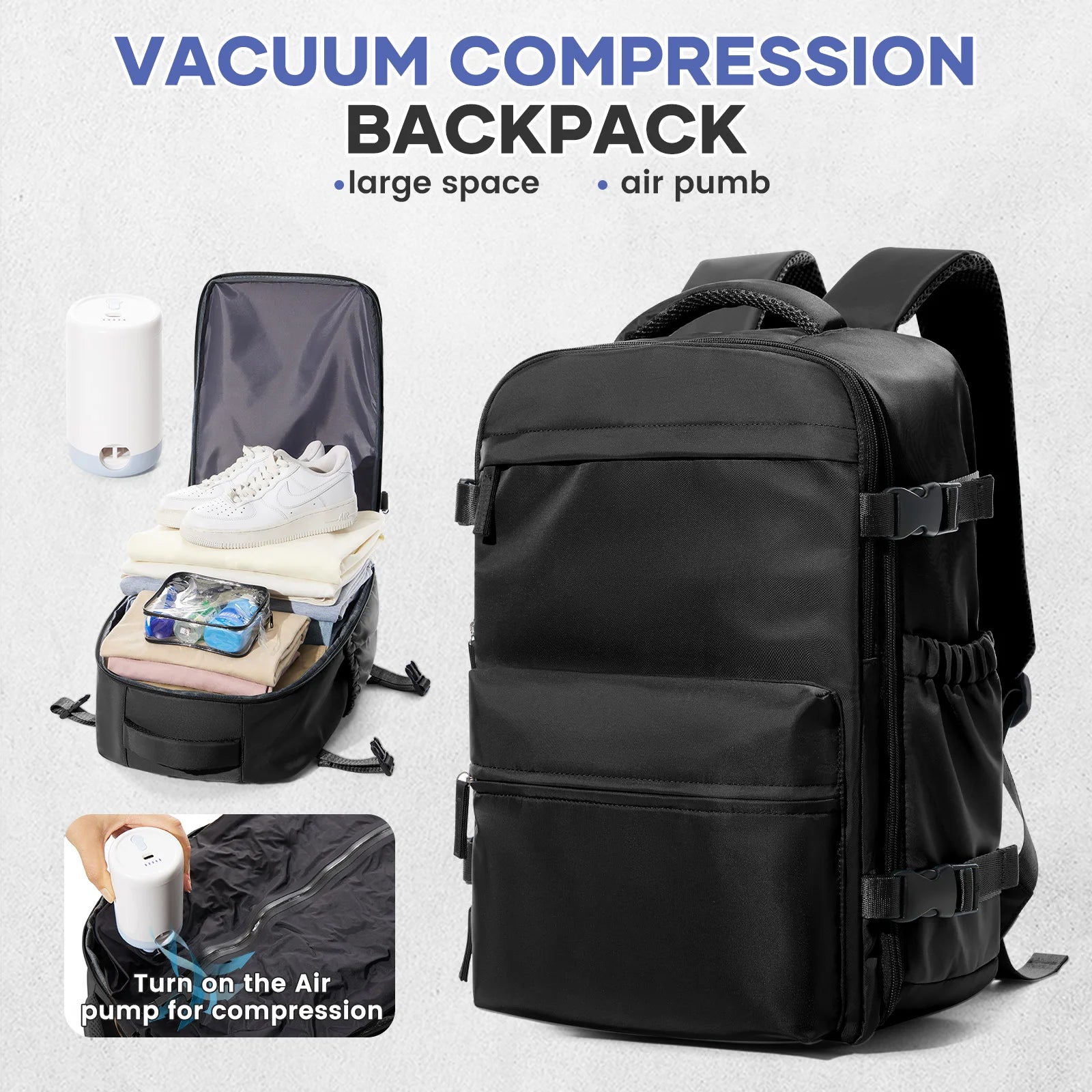 VectorRoute™ - Vacuum Travel Backpack